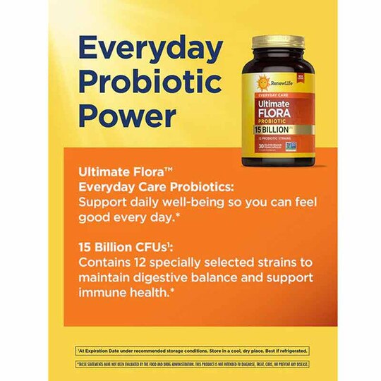 Ultimate Flora Probiotic 15 Billion Everyday Formula, RNL